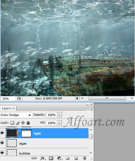 sunken ship